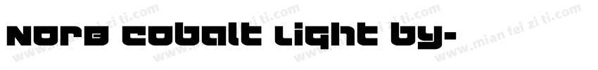 NorB Cobalt Light by字体转换